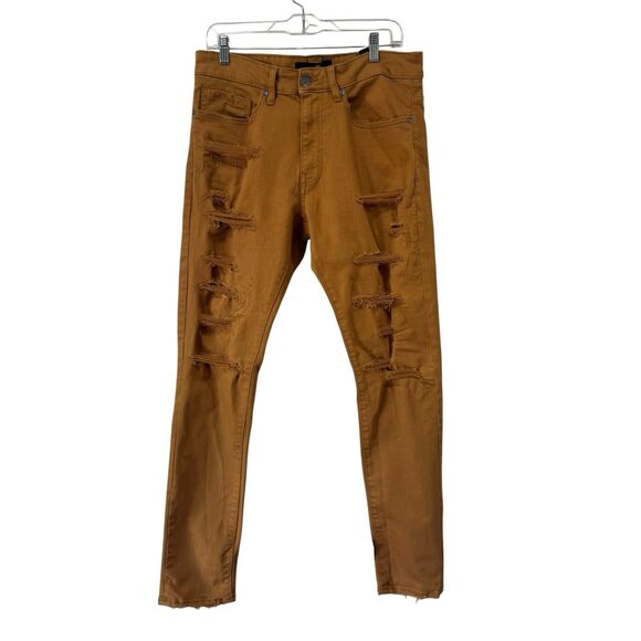 Jordan Craig Sean Fit Shreds Jean Stretchy Distressed Dessert Men’s 32 X 32 EUC - Picture 1 of 13